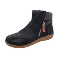 Zipper flat bottom casual snow boots cotton boots thick sole eprolo