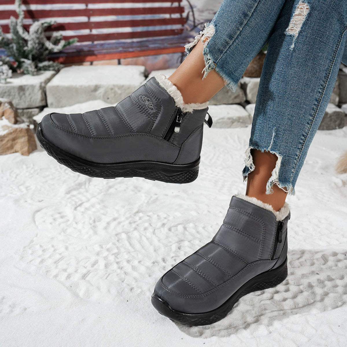 Thick and Warm Cotton Boots with Velvet for Children eprolo