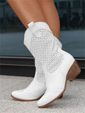 Mid heeled burnt suede low cut women's boots eprolo