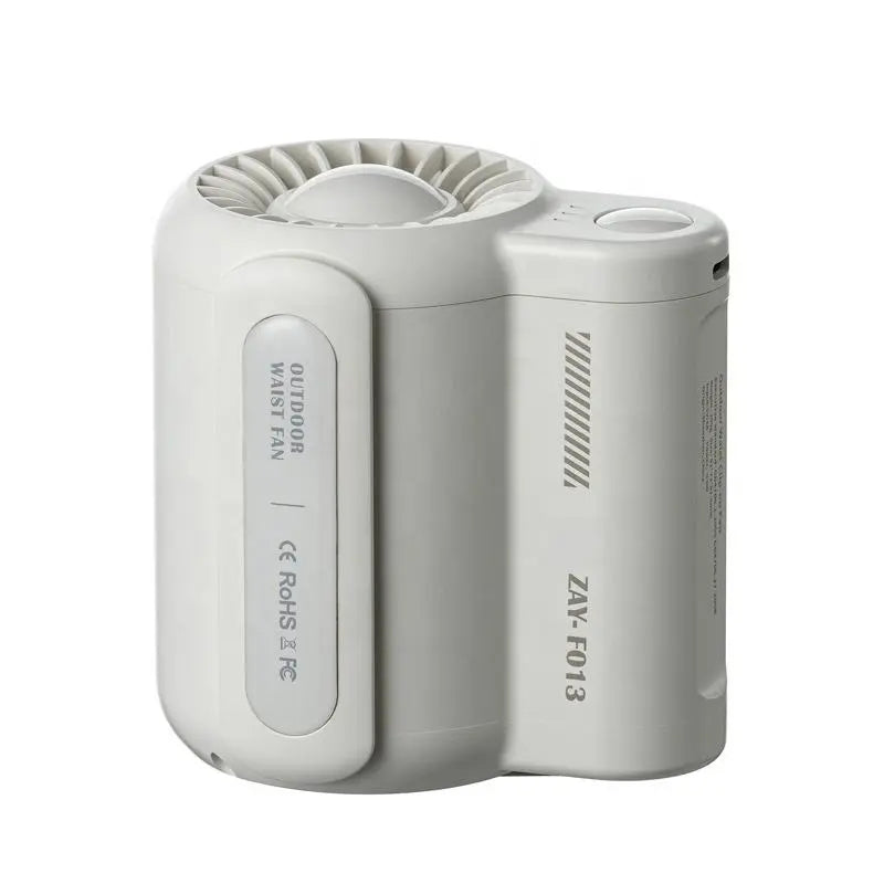 4500mah Portable Usb Mini Hanging Waist Fan Small Electric Personal Belt Clip Fan For Sport Personal Handheld Cooling Fan eprolo