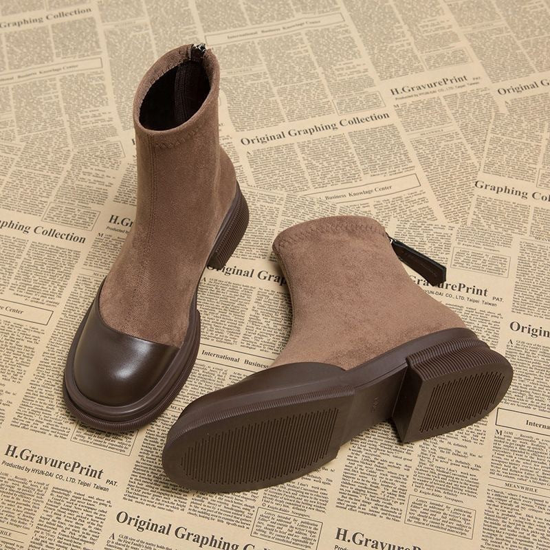 Fall/Winter Sock Boots, Martin Boots, Women's Short Boots, Fleece-lined Ankle Boots eprolo