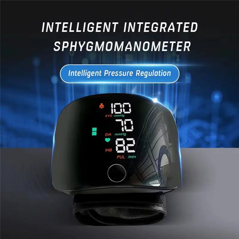Wrist Sphygmomanometer Rechargeable Blood Pressure Meter Wrist Blood Pressure Eter Smart Touch Screen Blood Pressure Meter Household Electronics My Store