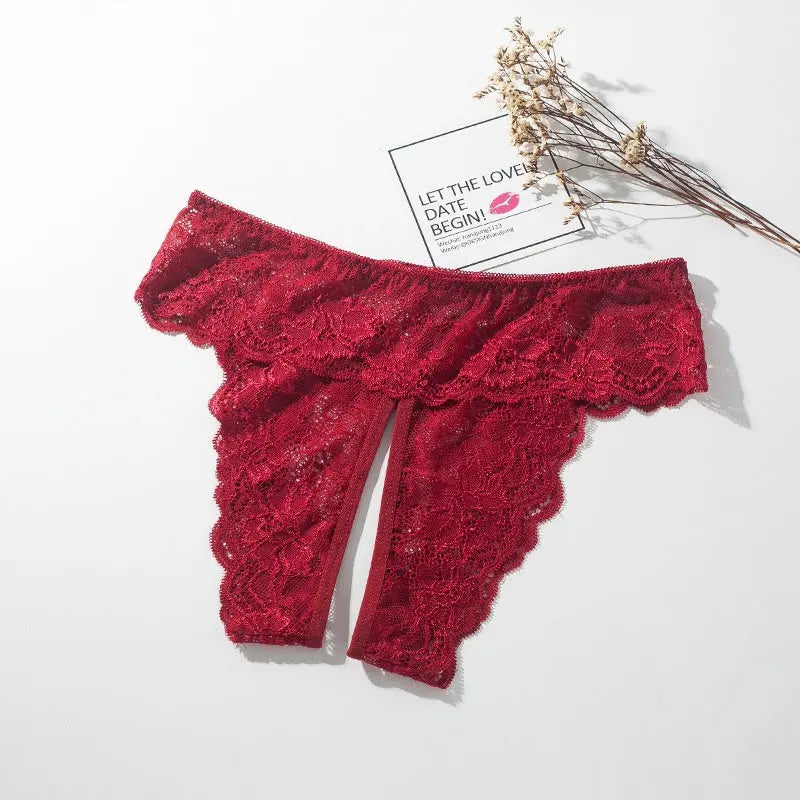 Women's sexy underwear with open crotch lace eprolo