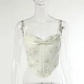 Strap top fishbone with floral bra for women eprolo