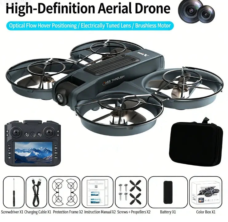 X226 VR Version Brushless Drone FPV Racing Drone with Optical Flow Hovering, HD Aerial Photography Remote Control Aircraft eprolo
