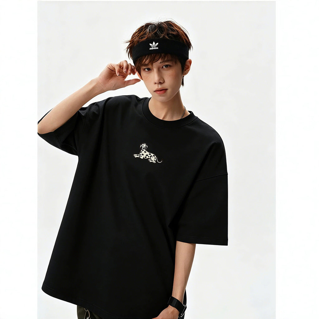 Men's Casual Sporty Short Sleeve High Street Round Neck Couple T-Shirt eprolo