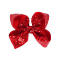 Children's Rhinestone Butterfly Hair Clip Solid Color Girl Sequin Hairpin 5 Inches eprolo