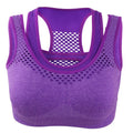 Safty Sports Bra High Stretch Breathable Top Fitness Women Padded Running Yoga Gym Seamless Crop Bra eprolo