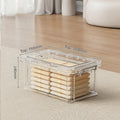 Large Transparent Plastic Storage Box - Perfect for Organizing Clothes, Quilts, Toys, and Snacks in Wardrobe & Home Use eprolo