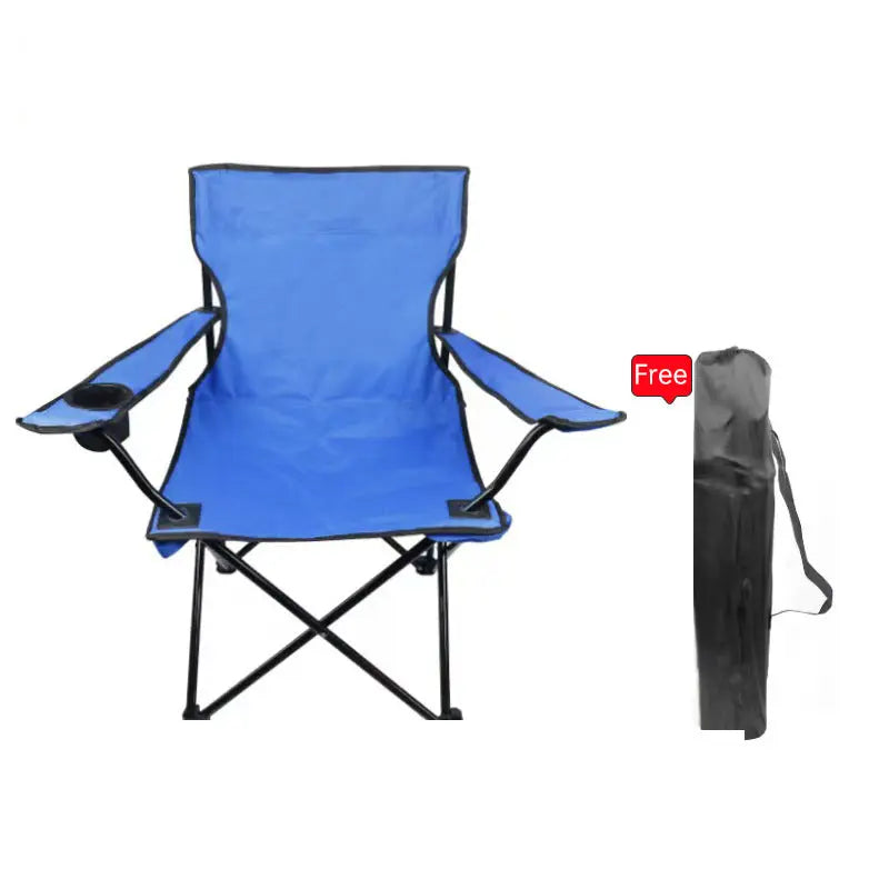 Portable Folding Camping Chair - 50x50x80cm Fishing Seat, Lightweight & Sturdy, Holds Up to 130kg, Easy to Carry eprolo