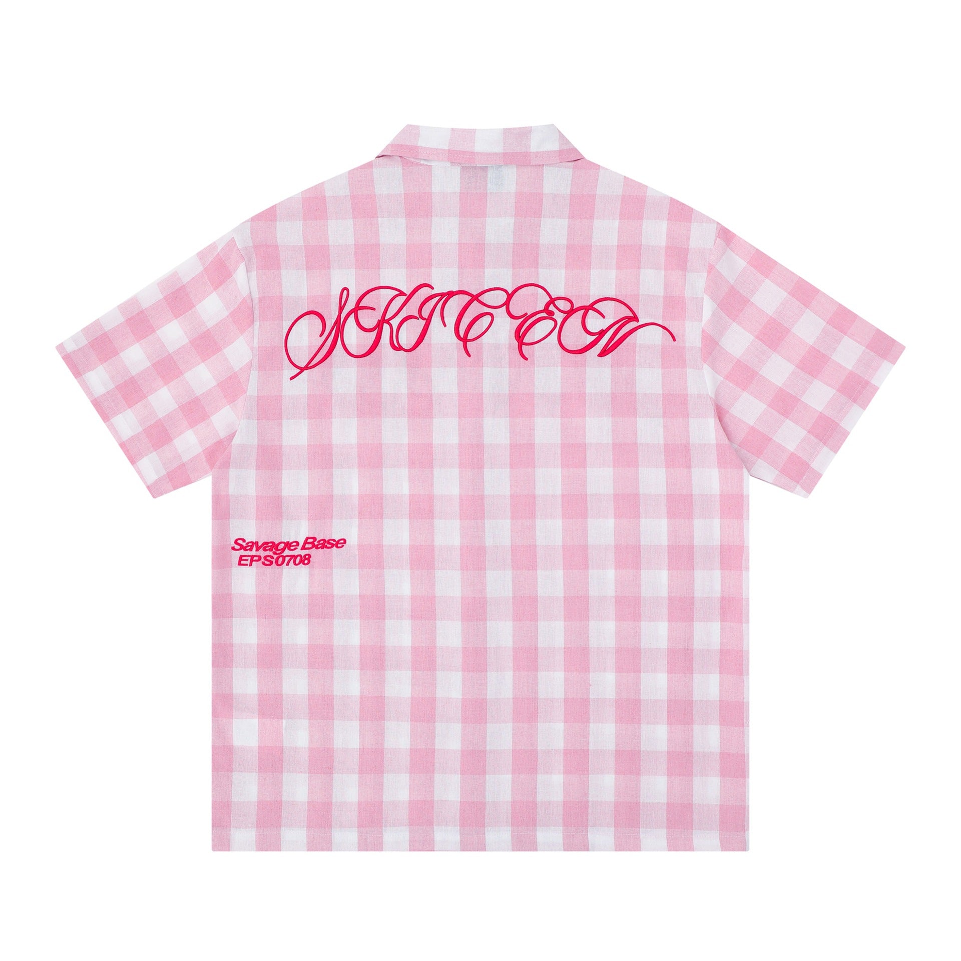 Embroidered short sleeves with letters eprolo