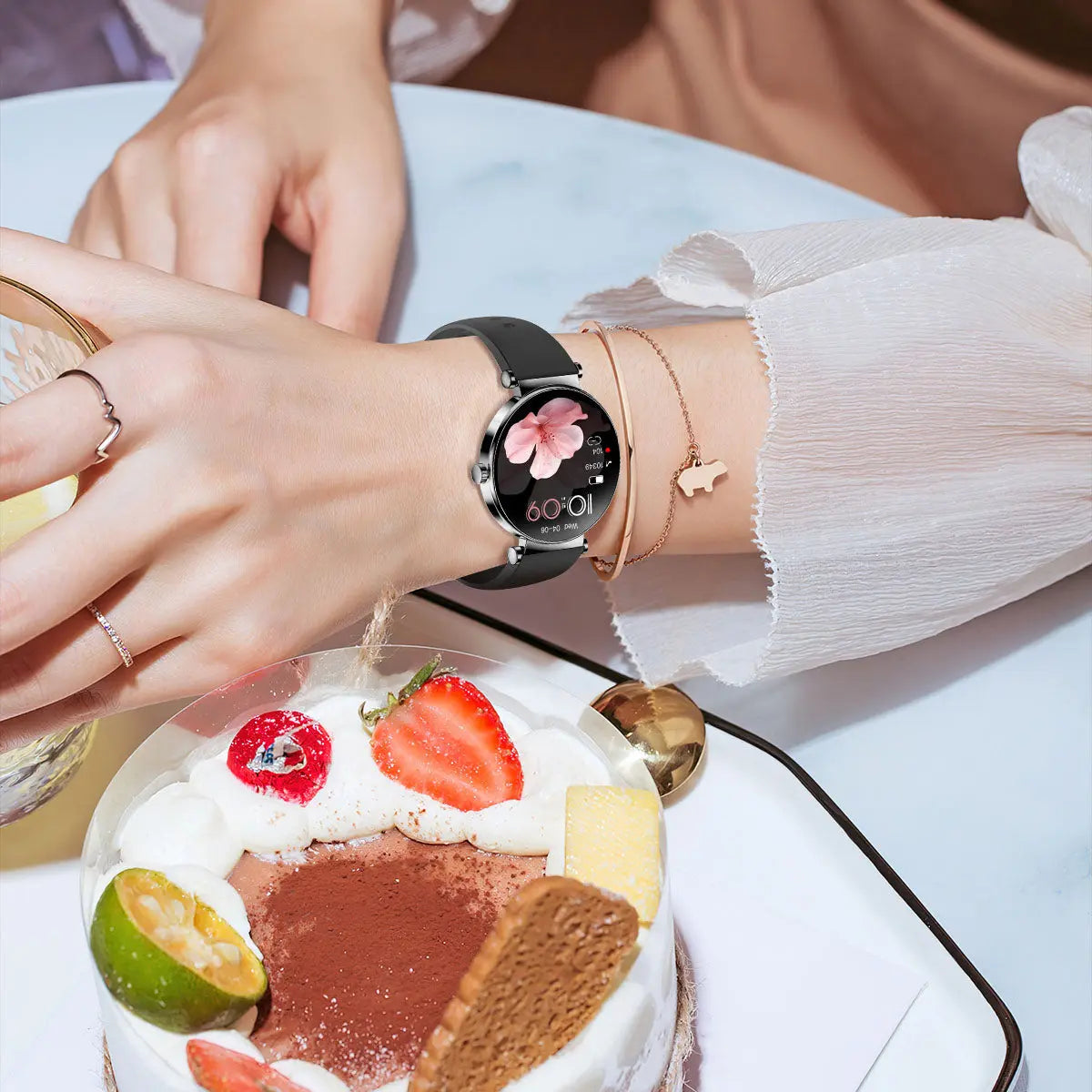 Y16 ultra-thin smartwatch with female AMOLED screen always on 466 * 466 high-definition pixel watch eprolo