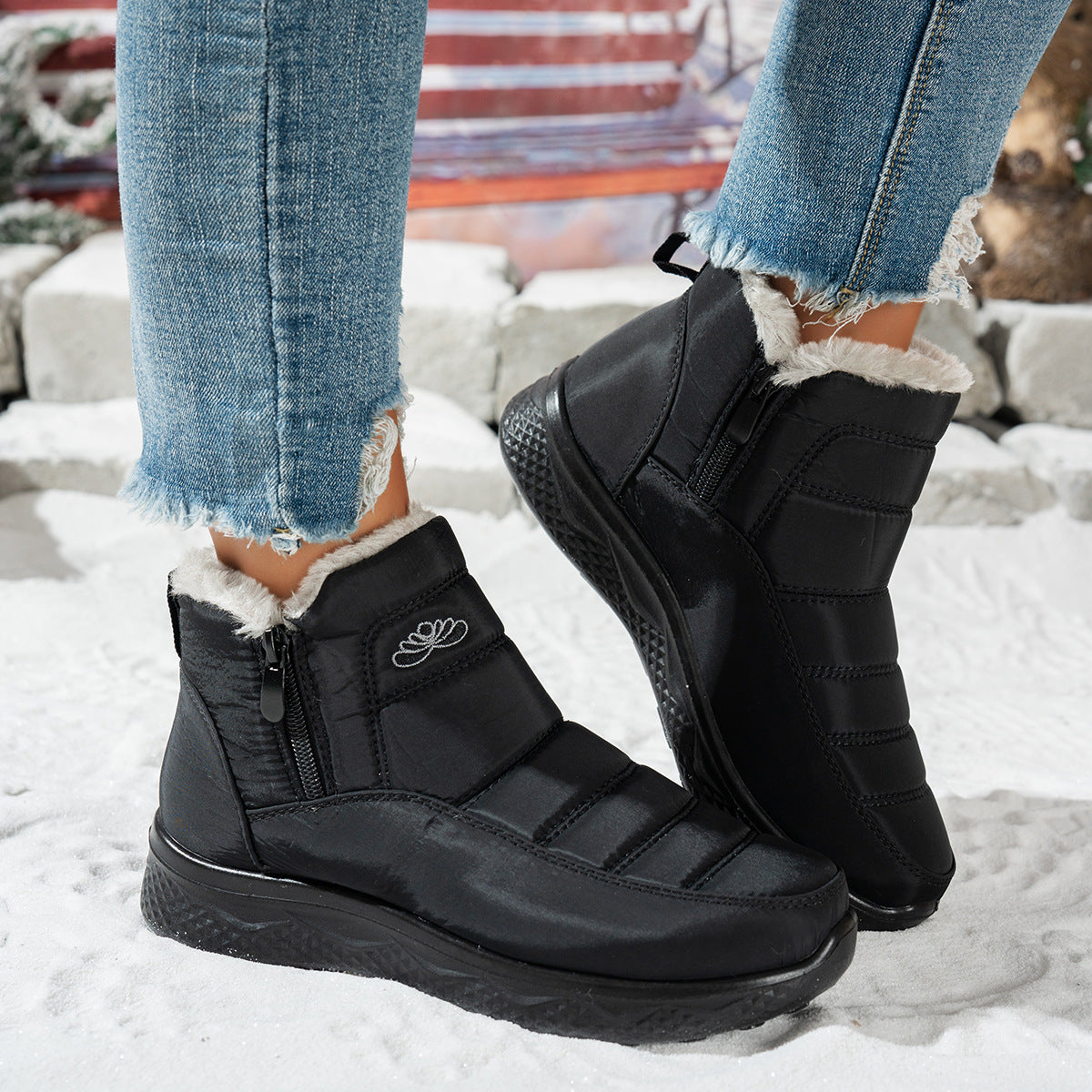Thick and Warm Cotton Boots with Velvet for Children eprolo
