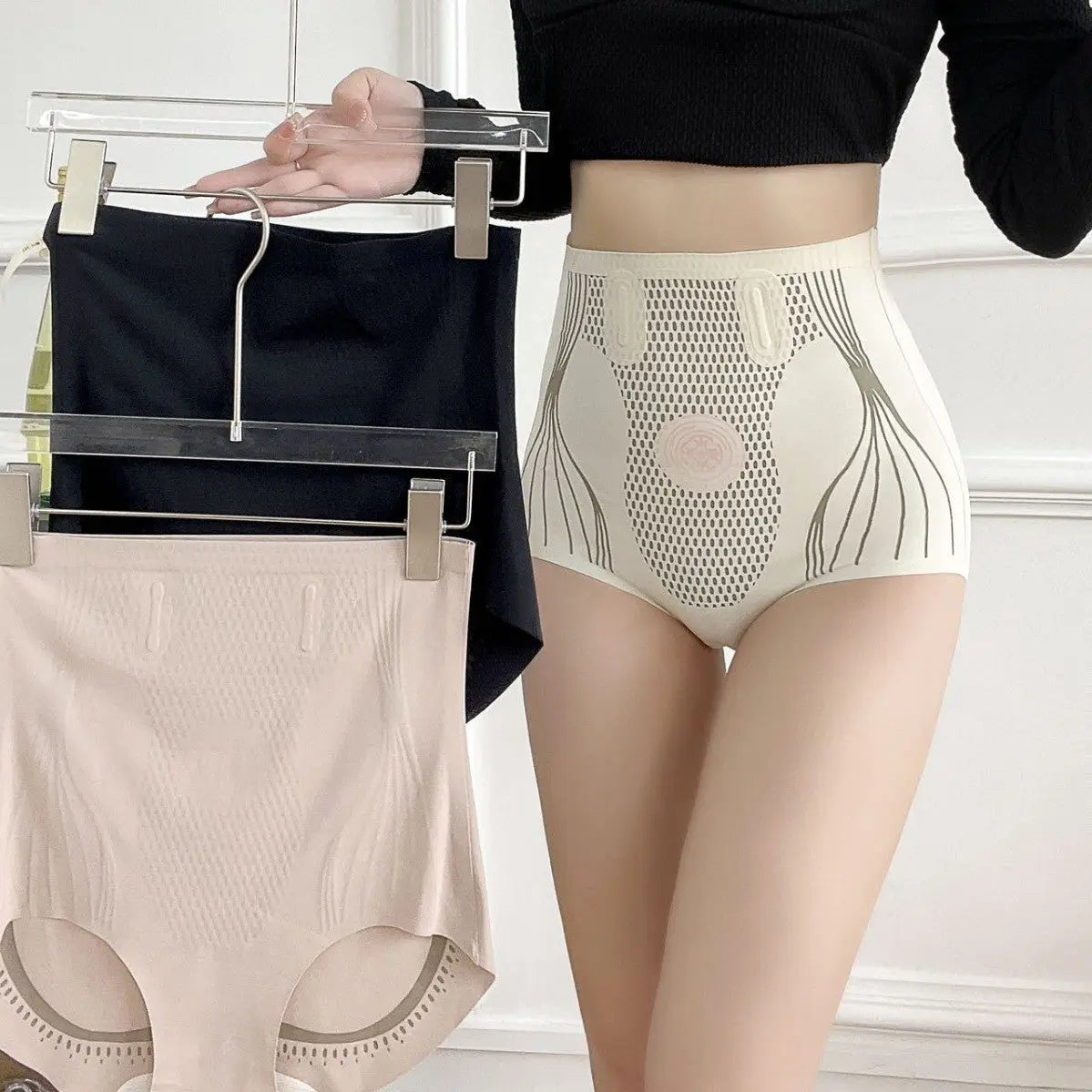High waisted compression underwear for women no trace small belly shaping pants eprolo