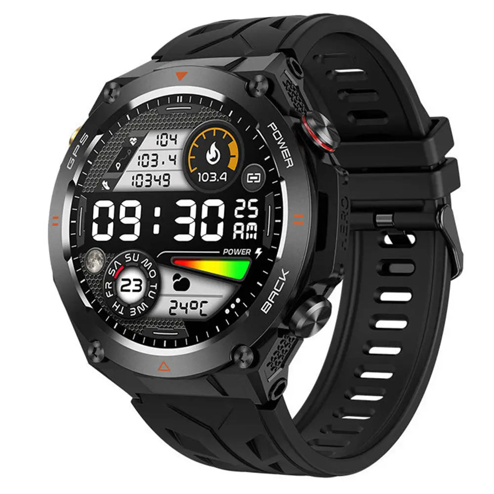 KC82 smartwatch Bluetooth call heart rate blood pressure outdoor 1.45 inch men's altitude air pressure GPS watch eprolo