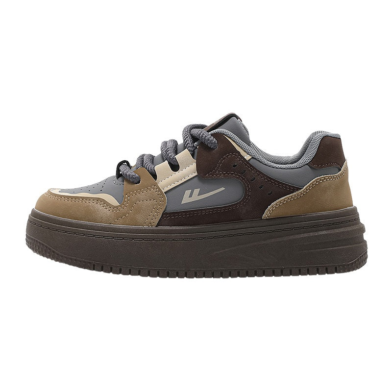 Color blocked breathable women's thick soled shoes for warmth eprolo