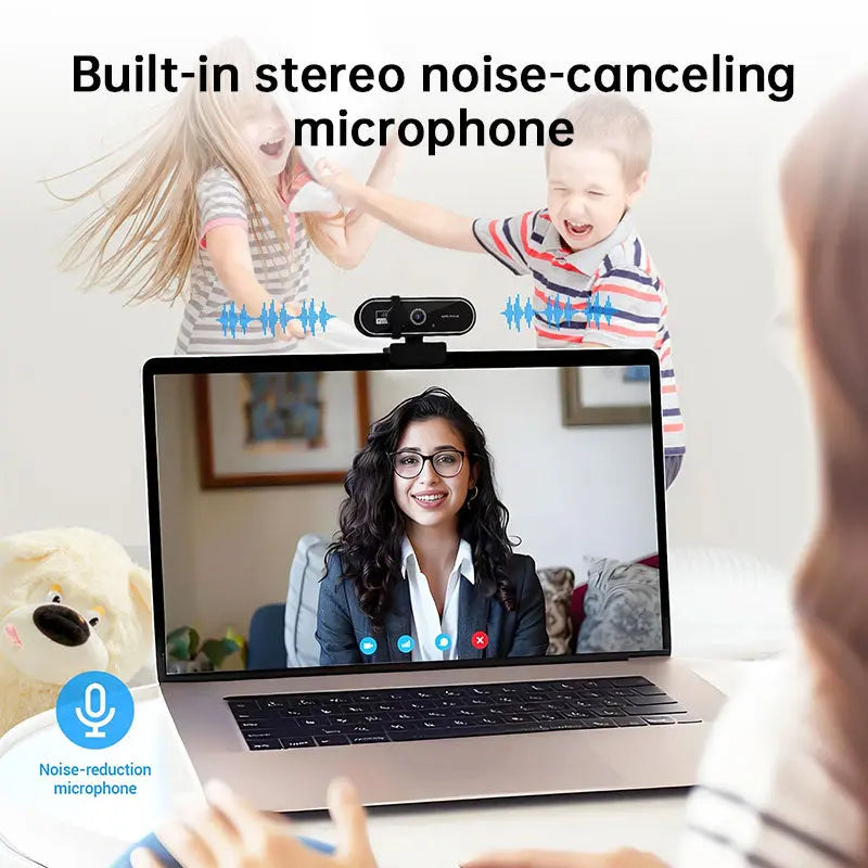 Mini 4K USB Webcam with Mic, Auto Focus HD Camera for PC & Laptop, 30fps 2K/1080P Conference Cam eprolo