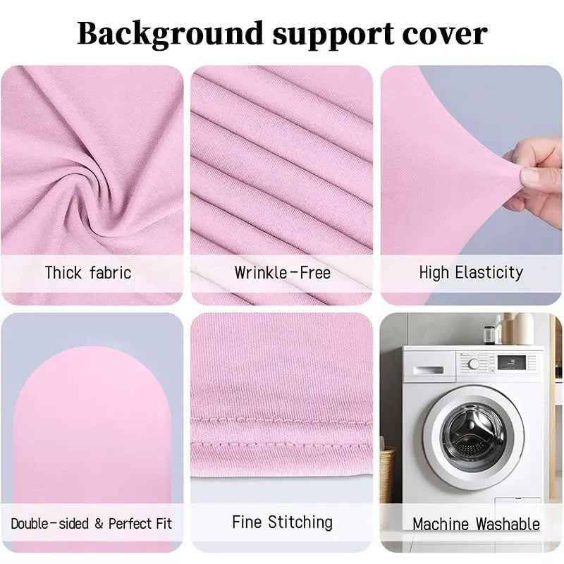 High Elasticity U-Shape Arch Backdrop Cover, Stretchable Open Frame Set for Birthday Baby Shower Wedding Decor eprolo