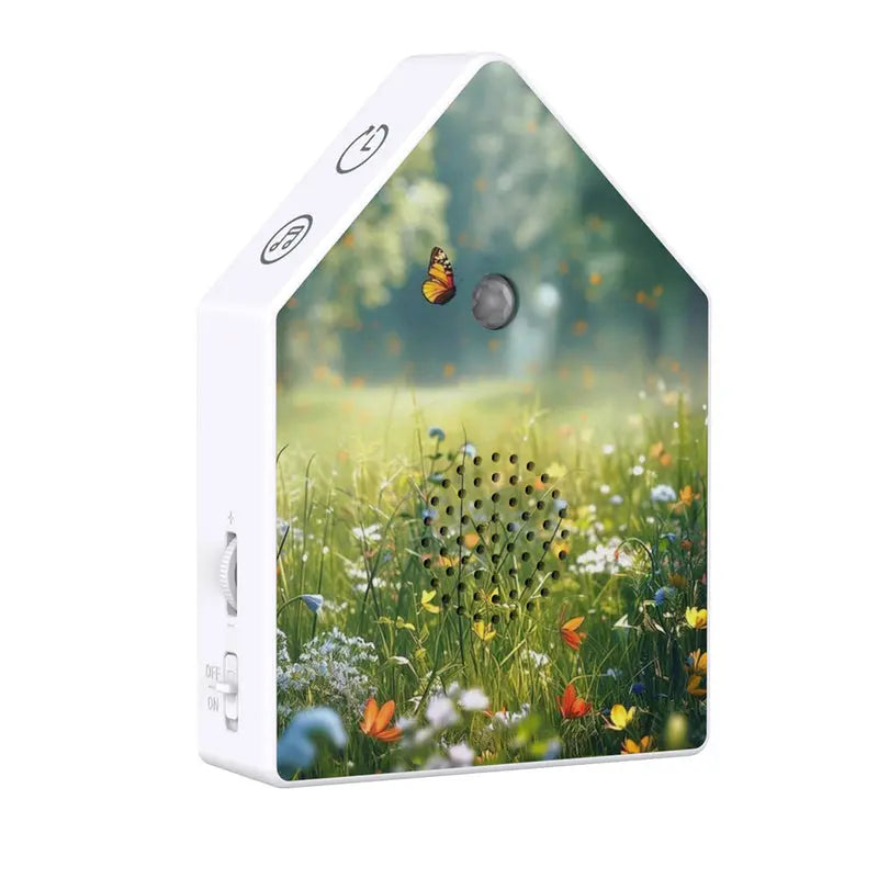 Realistic Birdsong Music Box, Motion Sensor Triggered, Portable Bird Chirp Speaker for Desktop/Wall Mount eprolo