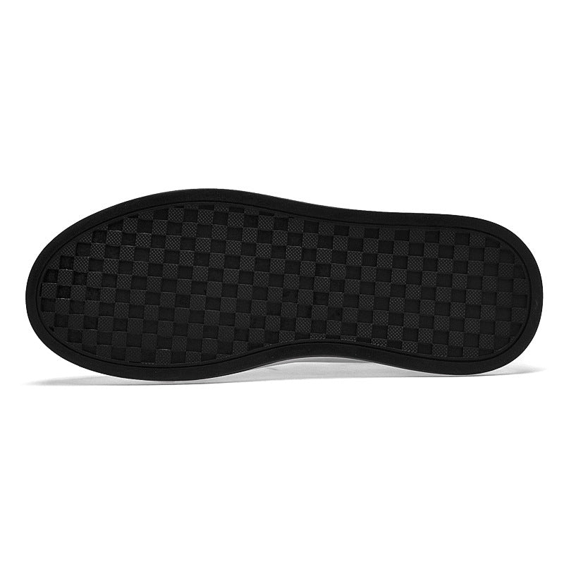 Men's Low-top Leather Sneakers with Thick Sole and Inner Height Increase eprolo