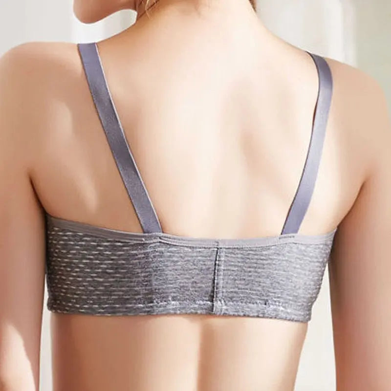 Fashion bra Spring and Autumn Linerie Sexy Seamless Front Button bra Push Up Women Underwear Buckle Female Small Chest Bra eprolo