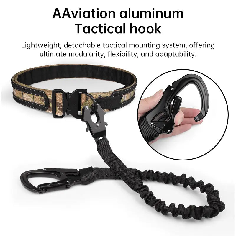 Tactical Bungee Cord - Quick-Release Climbing Buckle, Adjustable Safety Rope with Dual-End Hook for Secure Hanging eprolo