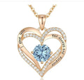 Fashionable Rose Gold and Silver Color Pendant Necklace for Women, Elegant OL Style, High-End Personalized Jewelry eprolo