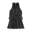 Chic Polka Dot Layered Mini Dress for Women eprolo