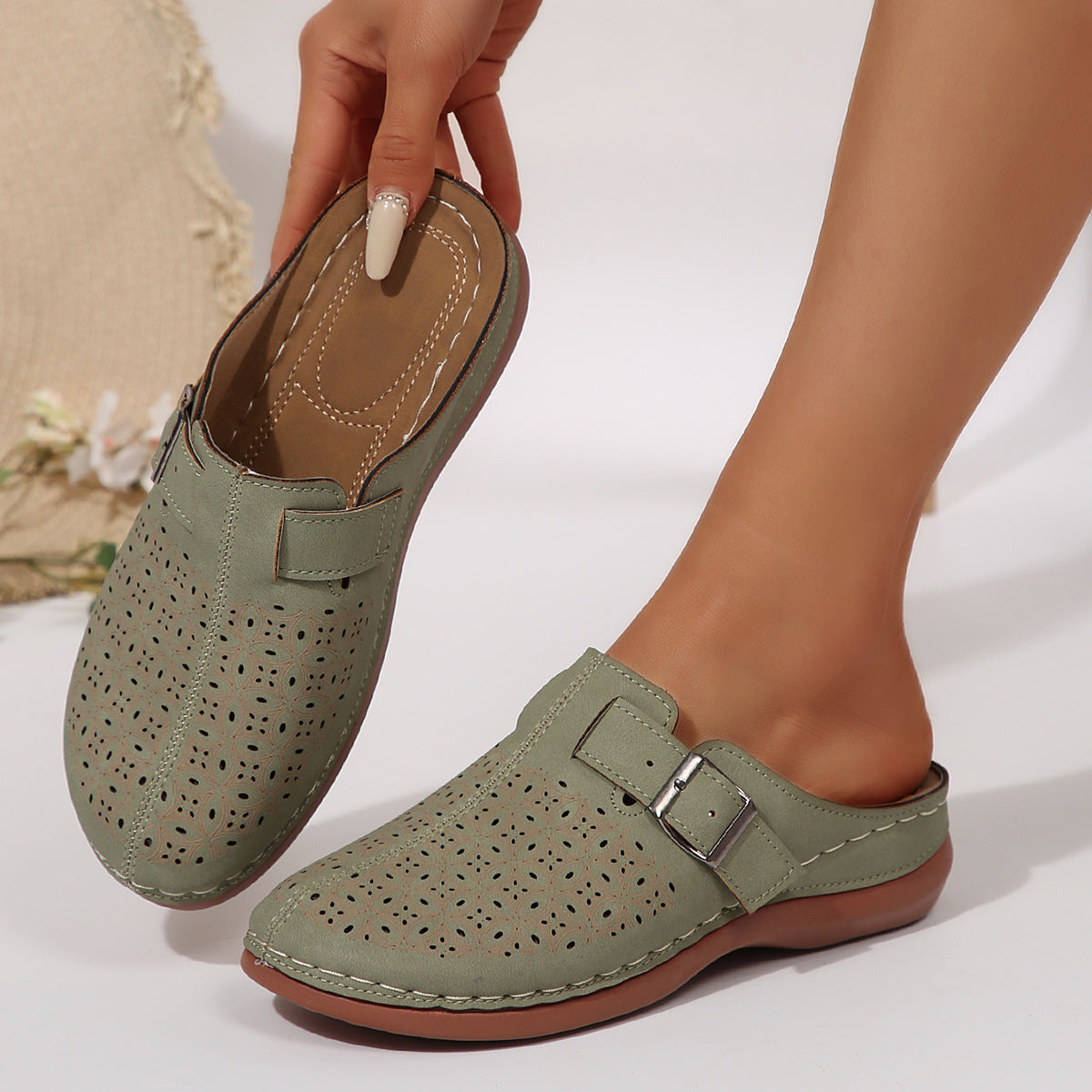 Spring and summer leisure half dragging lazy shoes eprolo