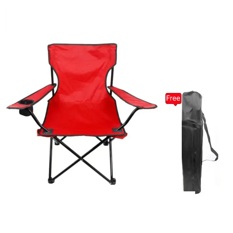 Portable Folding Camping Chair - 50x50x80cm Fishing Seat, Lightweight & Sturdy, Holds Up to 130kg, Easy to Carry eprolo