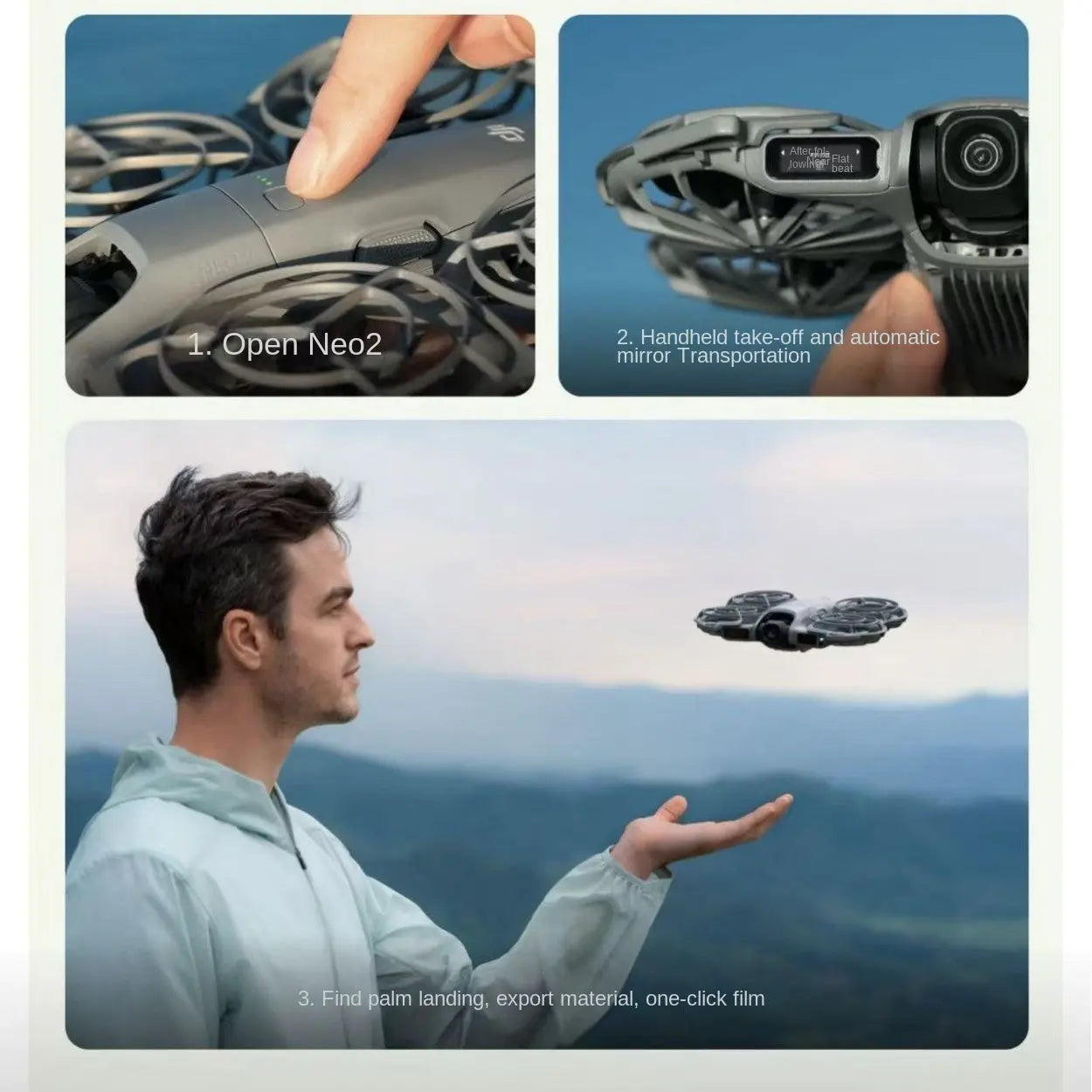 DJI Drone Neo 2 Flying Smart Follow 4K Entry-Level Aerial Photography Flight Camera Mini Type for Beginners eprolo