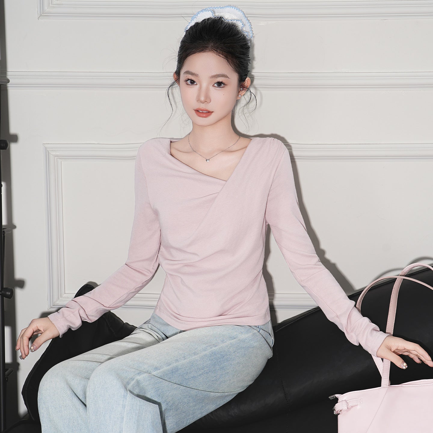 Asymmetric Off-Shoulder T-Shirt for Women, Slim Fit, Unique Design eprolo