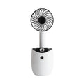 New Rotary Spray Fan USB Rechargeable Mini Humidifier Portable Silent Shaking Head Fan eprolo