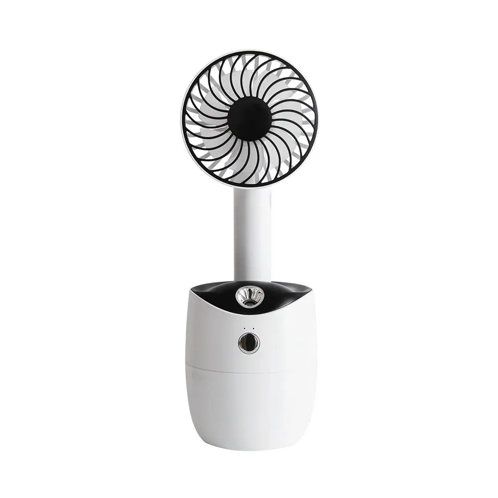 New Rotary Spray Fan USB Rechargeable Mini Humidifier Portable Silent Shaking Head Fan eprolo
