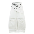 Hanging Panel Pleated Design Knife-Edge Casual Pants Loose Wide Leg Hip-Hop Trousers eprolo