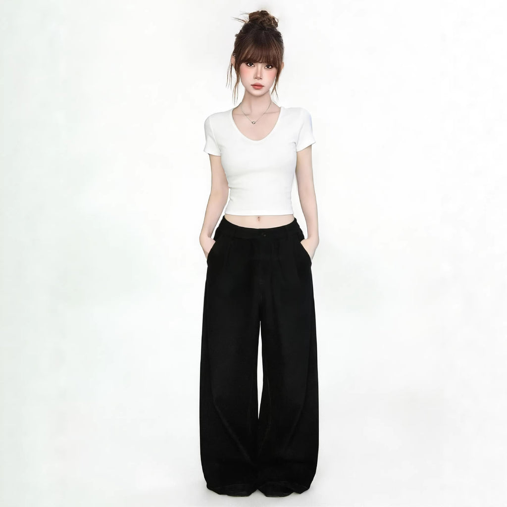 Short Sleeve T-Shirt for Women, Sexy and Pure Aesthetic Crop Top eprolo