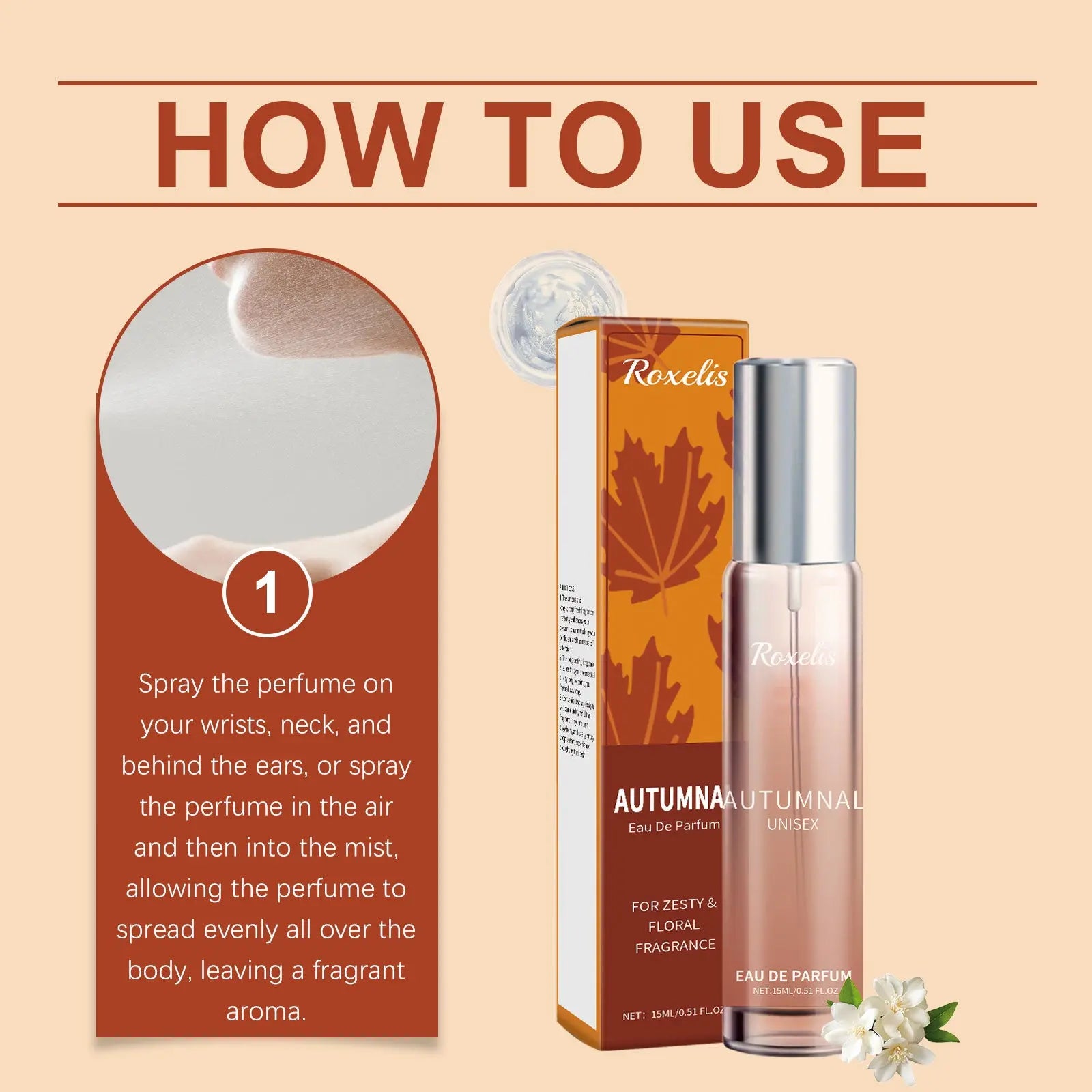 Autumn Perfume Citrus Flower Natural Fresh Light Fragrance Portable Lasting Fragrance Exudes Personal Charm Perfume eprolo