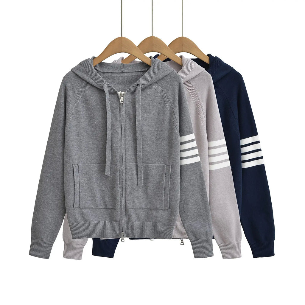 Hooded zipper sweater eprolo