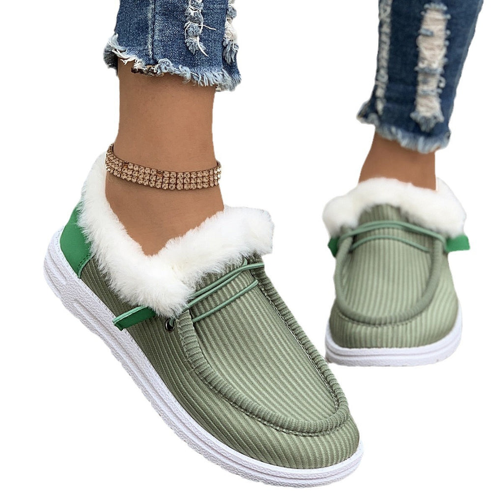 Women's casual shoes with plush and fuzzy cotton shoes eprolo