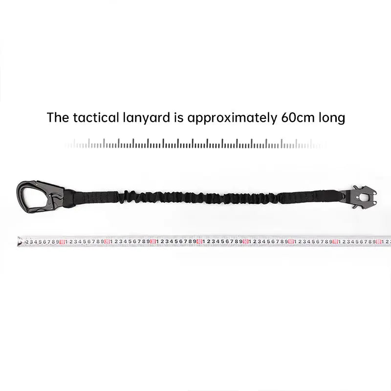 Tactical Bungee Cord - Quick-Release Climbing Buckle, Adjustable Safety Rope with Dual-End Hook for Secure Hanging eprolo