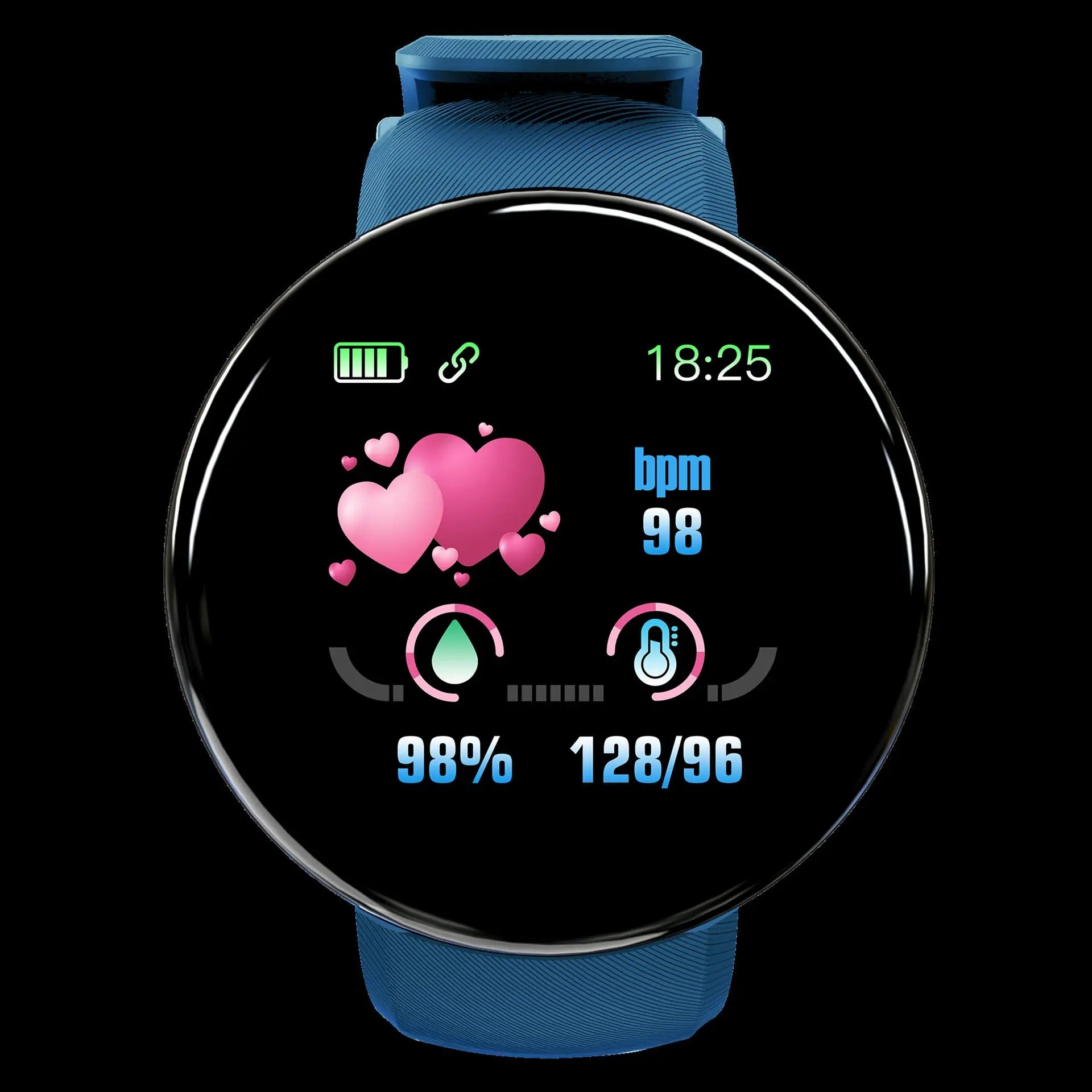 D18 Smart Bracelet Color Round Screen Heart Rate Blood Pressure Sleep Monitoring Pedometer Sports Encyclopedia Star Smart Watch eprolo