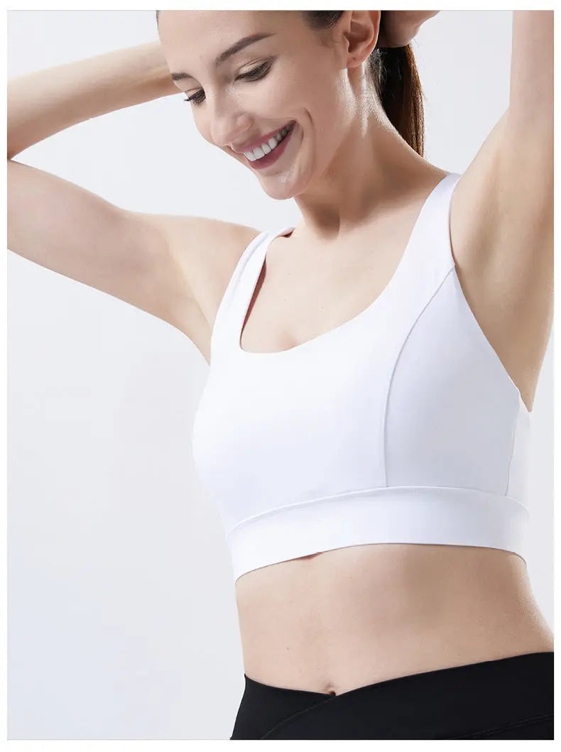 Summer oversized adjustable breastplate integrated chest pad yoga beauty back bra fitness fitness and sports bra for women eprolo