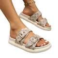 One string double buckle thick soled slippers eprolo
