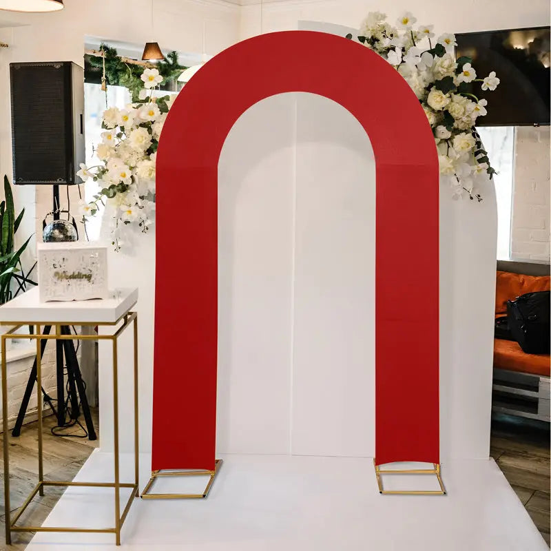 High Elasticity U-Shape Arch Backdrop Cover, Stretchable Open Frame Set for Birthday Baby Shower Wedding Decor eprolo