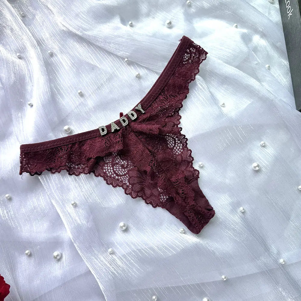 Lingerie Panties Lace Low Waist Pure Cotton G-String Women's Underwear eprolo