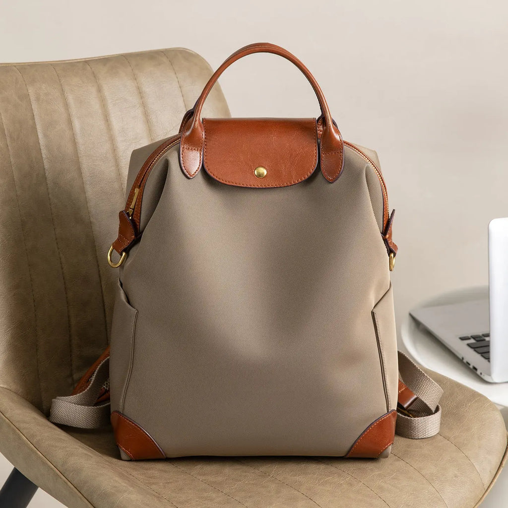 Stylish High-Quality Nylon Backpack with Large Capacity, Lightweight and Durable for Business Travel and Daily Commute eprolo