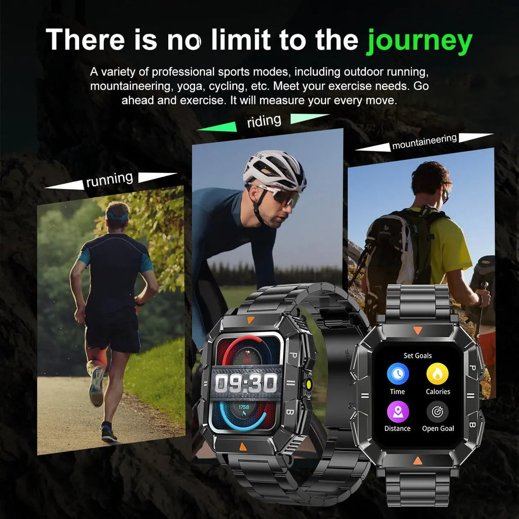YK03 smartwatch Bluetooth call flashlight sports waterproof heart rate blood oxygen health monitoring eprolo