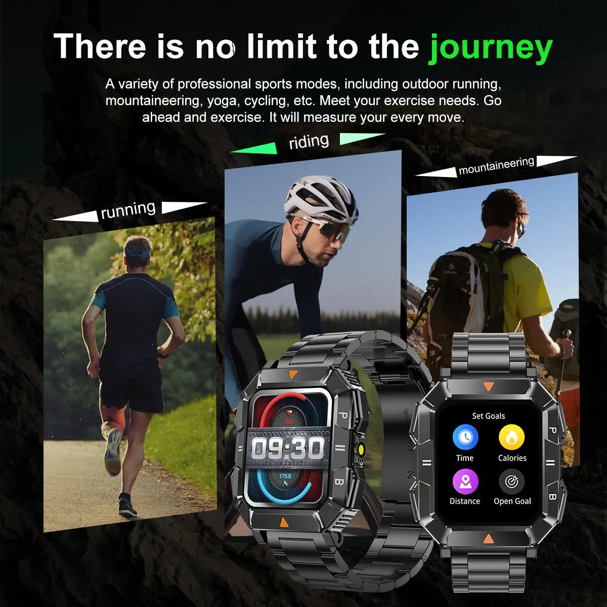 YK03 smartwatch Bluetooth call flashlight sports waterproof heart rate blood oxygen health monitoring eprolo