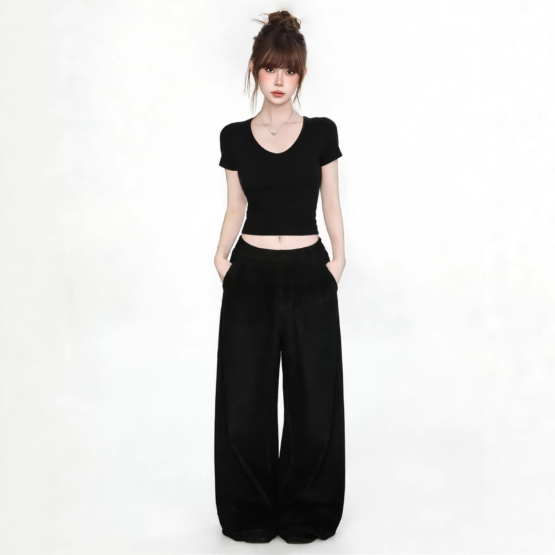 Short Sleeve T-Shirt for Women, Sexy and Pure Aesthetic Crop Top eprolo