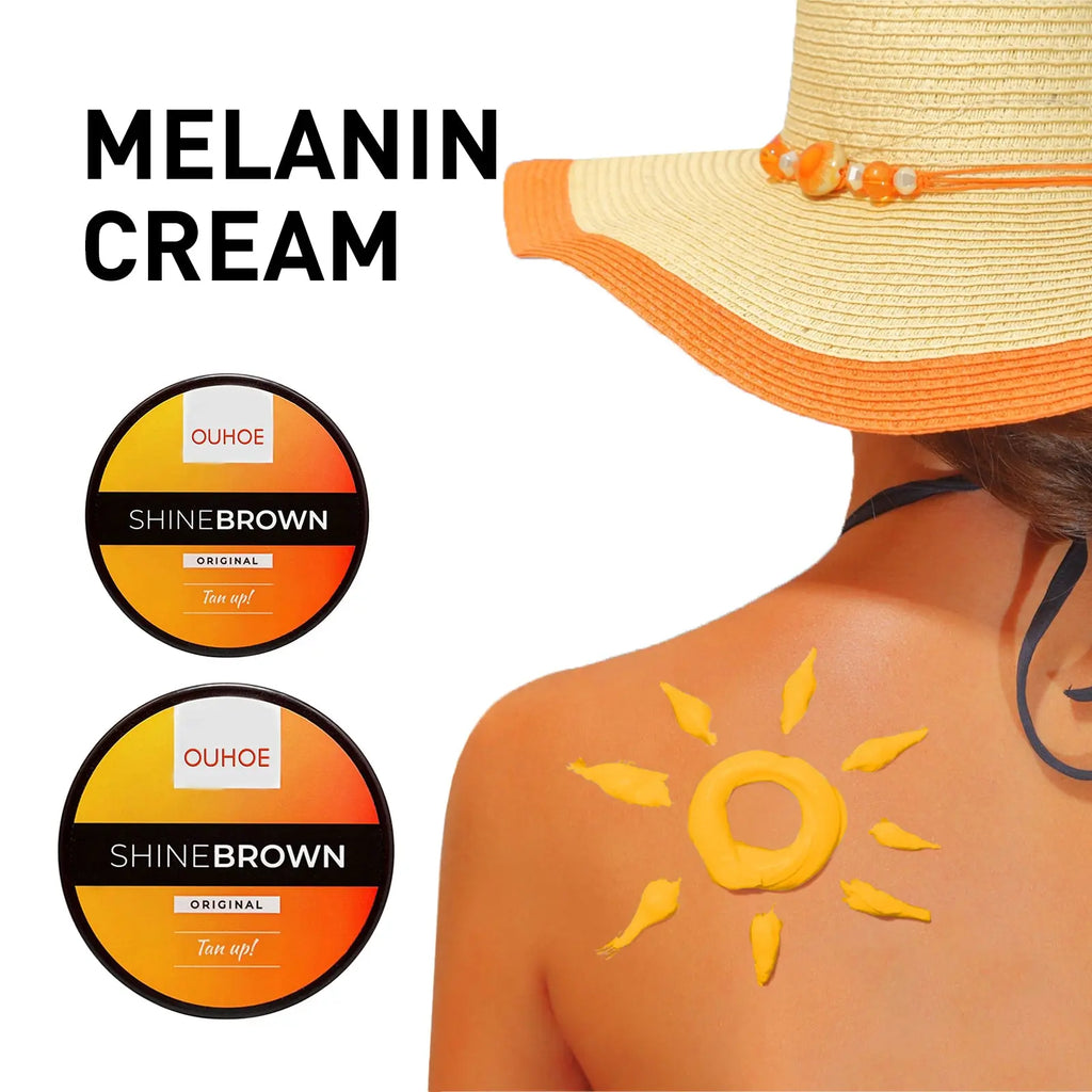 OUHOE Black Cream Aloe Vera Gel, Sunburn Repair Gel Summer Beach Tanning Lotion eprolo
